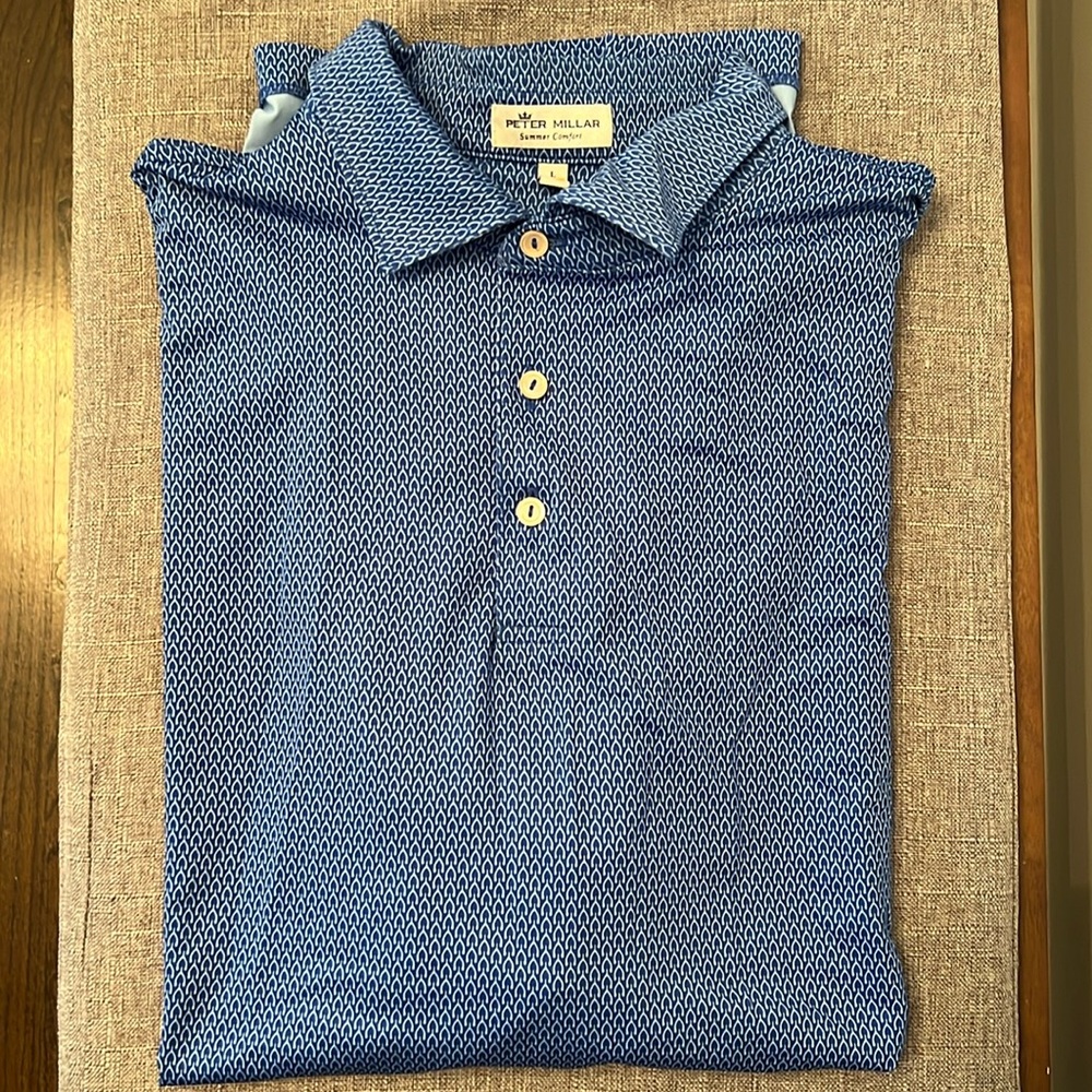 Peter Millar summer comfort polo EUc size L
